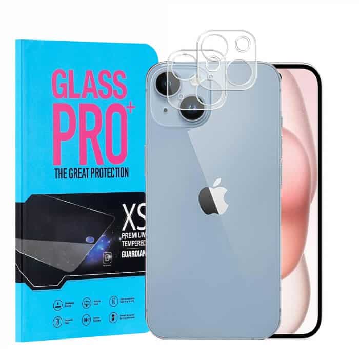 [ 2 Pack ] For Apple iPhone 15 | 15 Pro | 15 Pro Max | 15 Plus Camera Lens Protector Anti Scratch Tempered Glass Film Guard