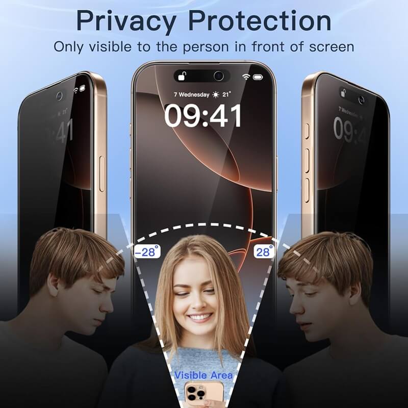 [2 Pack] For Apple iPhone 17 | 17 Pro | 17 Pro Max | 17 Air SupRShield Anti Spy Privacy Tempered Glass LCD Screen Protector Film Guard