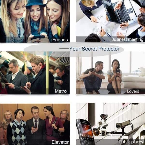 [2 Pack] For Apple iPhone 6 Plus 6S Plus Anti Spy Privacy Tempered Glass LCD Screen Protector Film Guard
