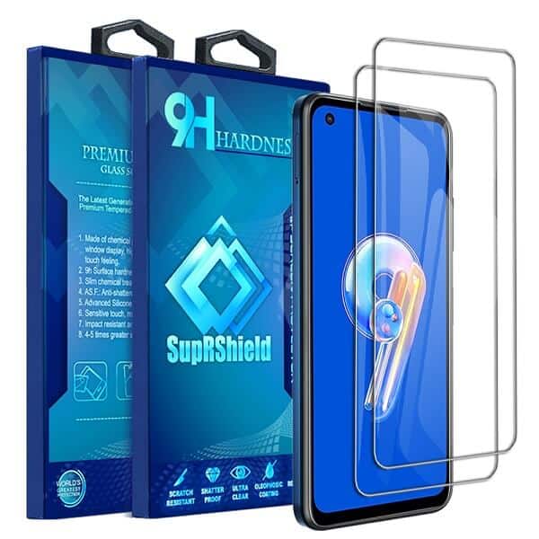 [2 Pack] For Asus Zenfone 9 SupRShield Tempered Glass Screen Protector Film Guard