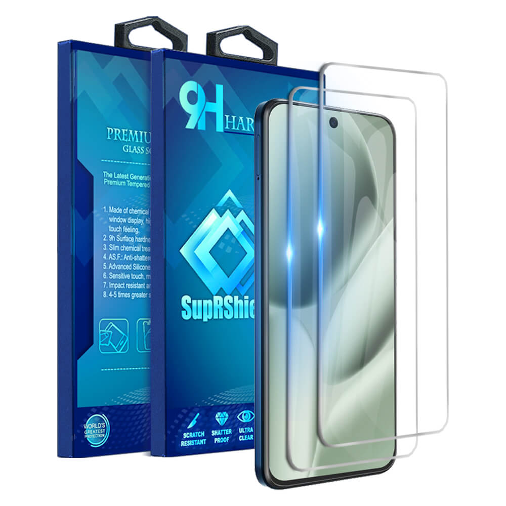 [2 Pack] For Google Pixel 10 10 pro10 Pro XL 5G SupRShield Tempered Glass LCD Screen Protector Film Guard (Clear)