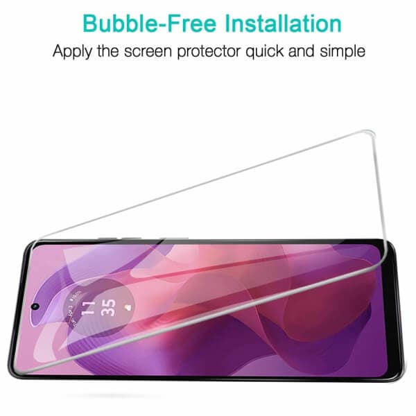 [2 Pack] For Motorola Moto G24G04 Tempered Glass LCD Screen Protector Film Guard (Clear)