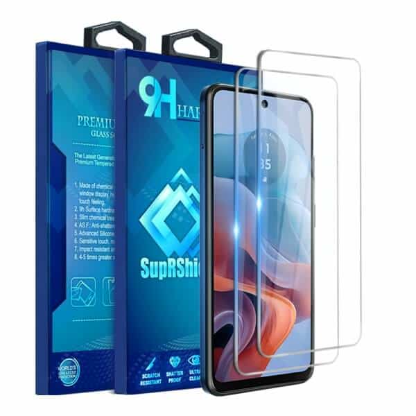 [2 Pack] For Motorola Moto G34 5G Tempered Glass LCD Screen Protector Film Guard (Clear)