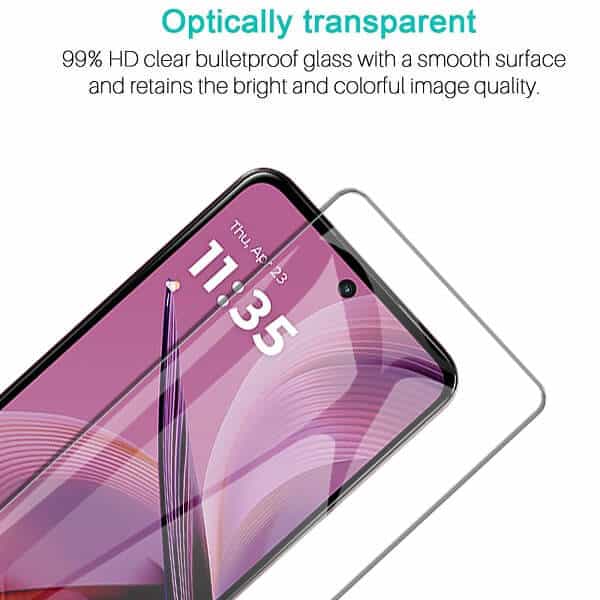 [2 Pack] For Motorola Moto G56 5G SupRShield Tempered Glass LCD Screen Protector Film Guard (Clear)