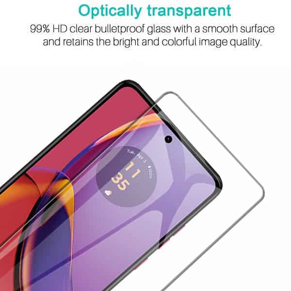 [2 Pack] For Motorola Moto G84 5G Full Cover Tempered Glass LCD Screen Protector Film Guard (Clear)