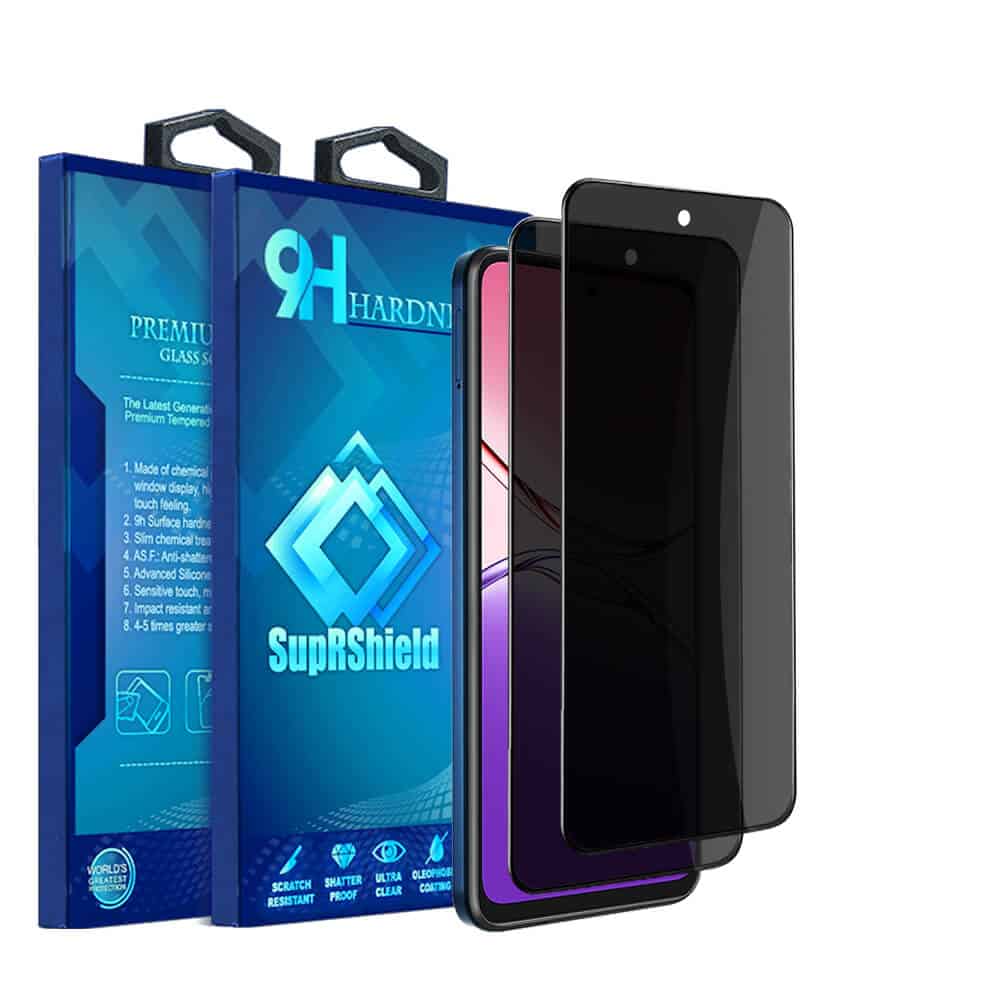 [2 Pack] For Oppo A15 5G A15 Pro 5G SupRShield Anti Spy Privacy Tempered Glass LCD Screen Protector Film Guard