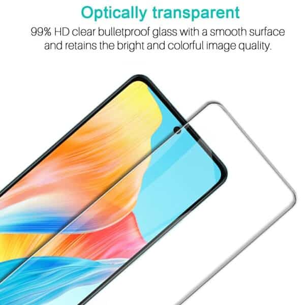 [2 Pack] For Oppo A58 4G SupRShield Tempered Glass Screen Protector Film Guard (Clear)