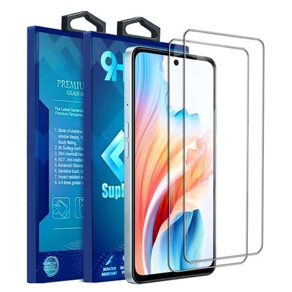 [2 Pack] For Oppo A79 5G Tempered Glass LCD Screen Protector Film Guard (Clear)