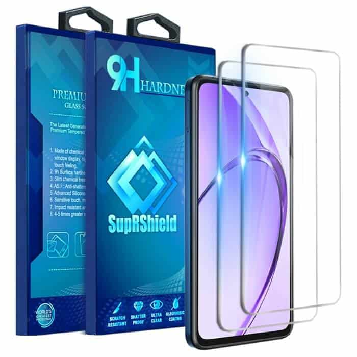 [2 Pack] For Oppo A80 5G SupRShield Tempered Glass LCD Screen Protector Film Guard (Clear)