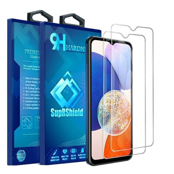 [2 Pack] For Samsung Galaxy A14 5G Full Cover Tempered Glass LCD Screen Protector Film Guard (Clear)