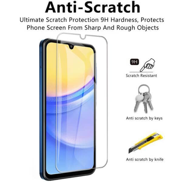 [2 Pack] For Samsung Galaxy A15 5G Full Cover Tempered Glass LCD Screen Protector Film Guard (Clear)