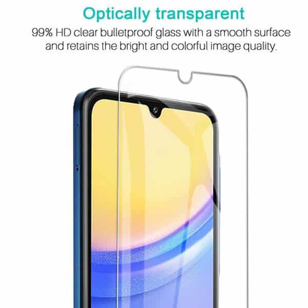 [2 Pack] For Samsung Galaxy A15 5G Full Cover Tempered Glass LCD Screen Protector Film Guard (Clear)