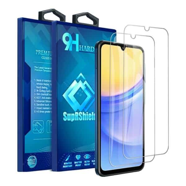 [2 Pack] For Samsung Galaxy A15 5G Full Cover Tempered Glass LCD Screen Protector Film Guard (Clear)