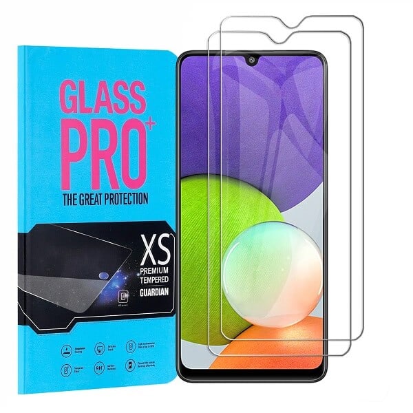 [2 Pack] For Samsung Galaxy A22 4G Tempered Glass Screen Protector Film Guard (Clear)