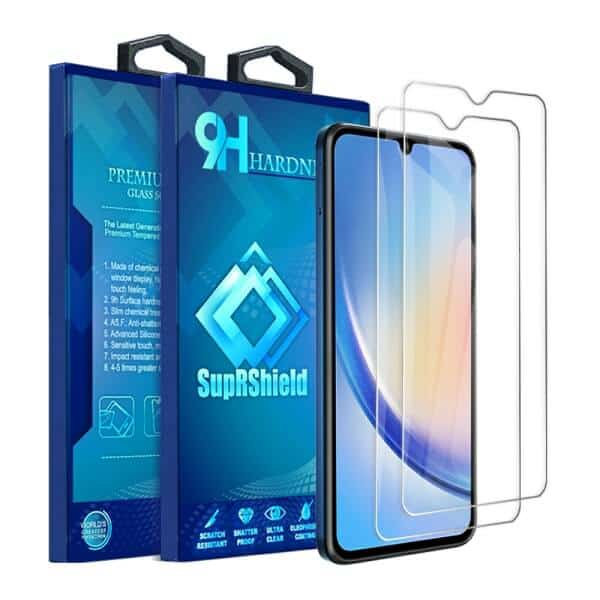 [2 Pack] For Samsung Galaxy A34 5G Full Cover Tempered Glass LCD Screen Protector Film Guard (Clear)