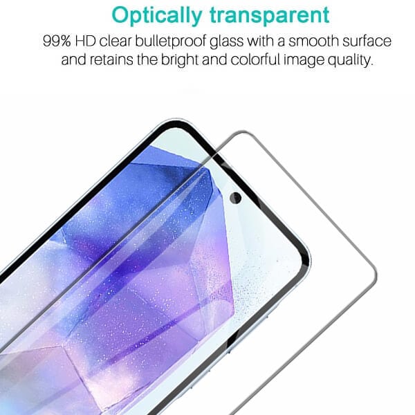 [2 Pack] For Samsung Galaxy A35A55 5G Tempered Glass LCD Screen Protector Film Guard (Clear)