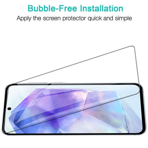 [2 Pack] For Samsung Galaxy A35A55 5G Tempered Glass LCD Screen Protector Film Guard (Clear)
