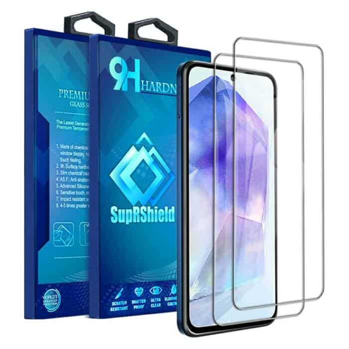 [2 Pack] For Samsung Galaxy A35A55 5G Tempered Glass LCD Screen Protector Film Guard (Clear)