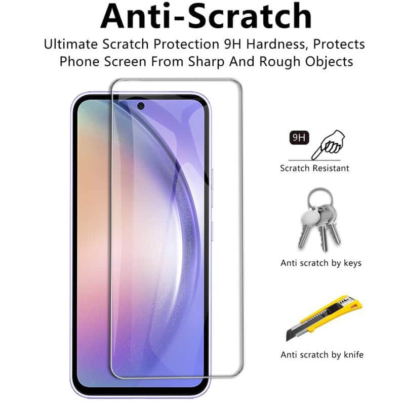 [2 Pack] For Samsung Galaxy A54 5G Full Cover Tempered Glass LCD Screen Protector Film Guard (Clear)
