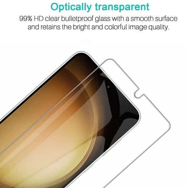[2 Pack] For Samsung Galaxy S23 S23+ S23 Plus Tempered Glass LCD Screen Protector Film Guard (Clear)