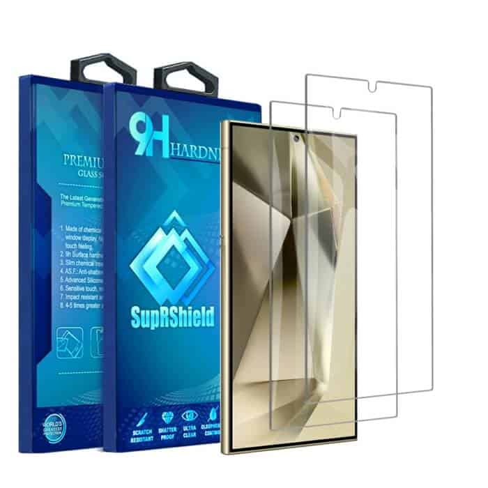 [2 Pack] For Samsung Galaxy S24 S24+S24Plus S24 Ultra Tempered Glass LCD Screen Protector Film Guard (Clear)