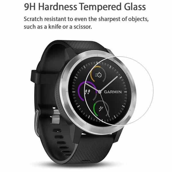 (2 Pack) Garmin Vivoactive 3 SupRShield Tempered Glass Screen Protector Film Guard
