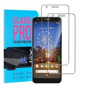 [2 Pack ] For Google Pixel 3a XL/Pixel 3 XL/Pixel 3/3A Tempered Glass LCD Screen Protector Film Guard