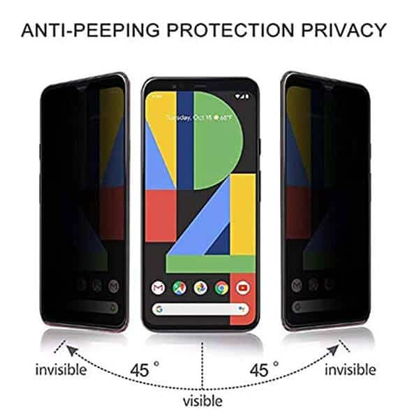 [2 Pack] Google Pixel 4 SupRShield Anti Spy Privacy Tempered Glass LCD Screen Protector Film Guard