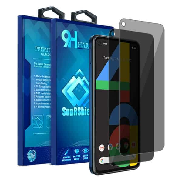 [2 Pack] Google Pixel 4A Anti Spy Privacy Tempered Glass LCD Screen Protector Film Guard