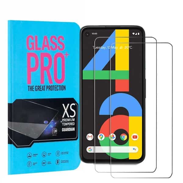 [2 Pack ] Google Pixel 4A Screen Protector Full Coverage Tempered Glass Screen Protector Guard