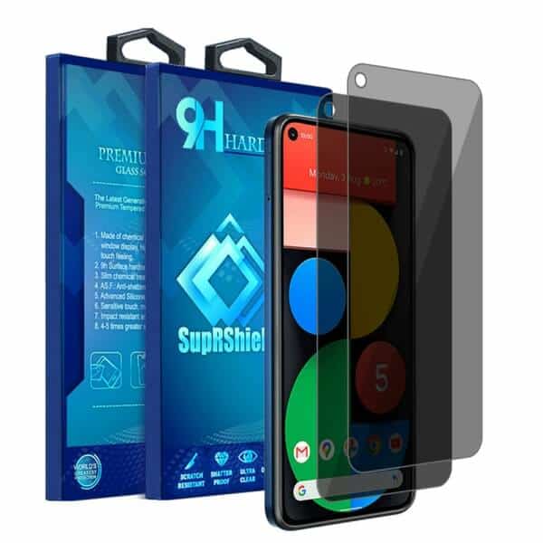 [2 Pack] Google Pixel 5 Anti Spy Privacy Tempered Glass LCD Screen Protector Film Guard