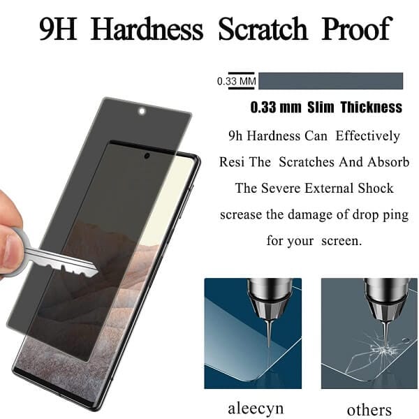 [2 Pack] Google Pixel 6 Anti Spy Privacy Tempered Glass LCD Screen Protector Film Guard