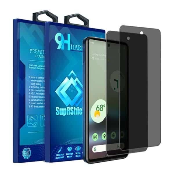 [2 Pack] Google Pixel 6a Anti Spy Privacy Tempered Glass LCD Screen Protector Film Guard