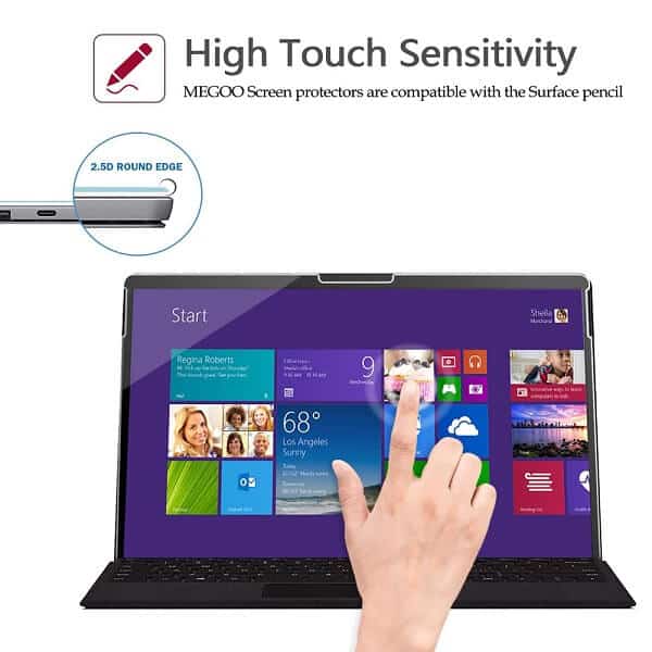 [2 Pack] Microsoft Surface Pro 8 13 inch Tempered Glass Screen Protector Film Guard