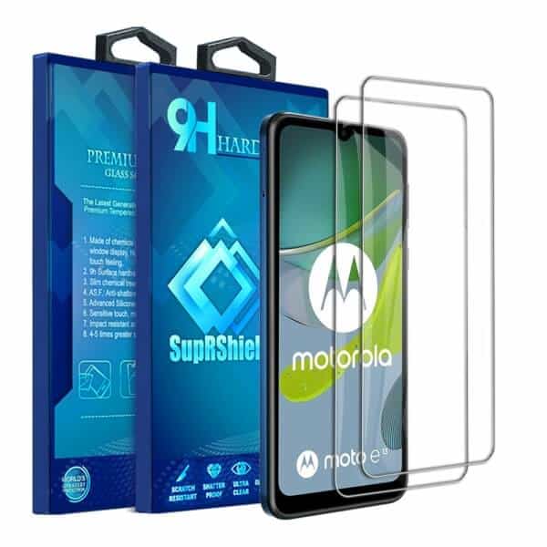 [2 Pack] Motorola Moto E13 Tempered Glass LCD Screen Protector Film Guard (Clear)
