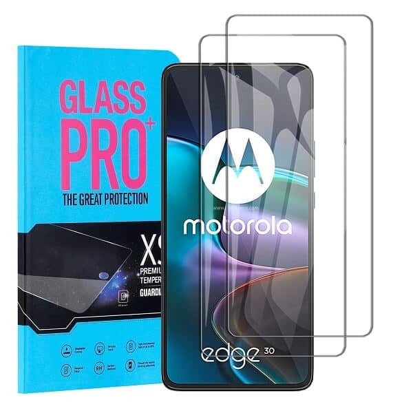 [2 Pack] Motorola Moto Edge 30 5G Tempered Glass LCD Screen Protector Film Guard (Clear)