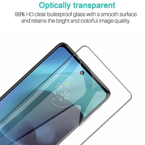 [2 Pack] Motorola Moto G51 5G Tempered Glass LCD Screen Protector Film Guard (Clear)