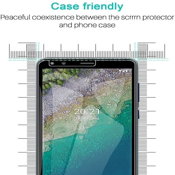 [2 Pack] Nokia C01 Plus Clear Full Cover Tempered Glass Screen Protector Film Guard (Clear)