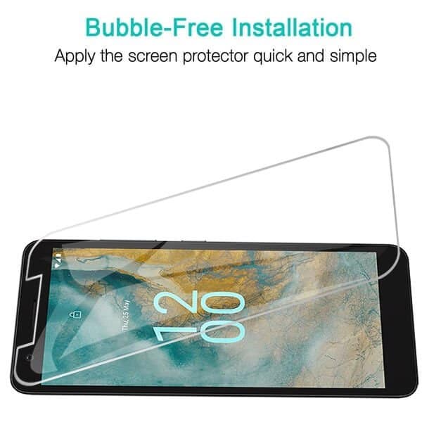 [2 Pack] Nokia C02 Tempered Glass Screen Protector Film Guard (Clear)
