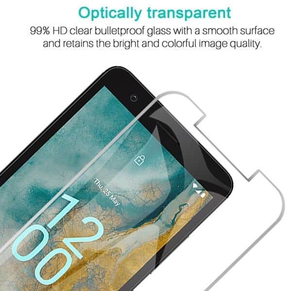 [2 Pack] Nokia C02 Tempered Glass Screen Protector Film Guard (Clear)