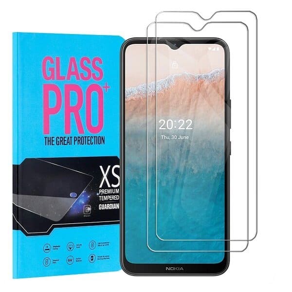 [2 Pack] Nokia C21 Plus Clear Full Cover Tempered Glass LCD Screen Protector Film Guard