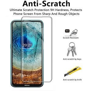 [2 Pack] Nokia X10 Full Coverage Tempered Glass Screen Protector Film Guard (Clear)