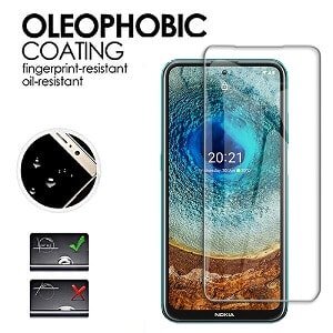 [2 Pack] Nokia X10 Full Coverage Tempered Glass Screen Protector Film Guard (Clear)