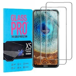[2 Pack] Nokia X10 Full Coverage Tempered Glass Screen Protector Film Guard (Clear)