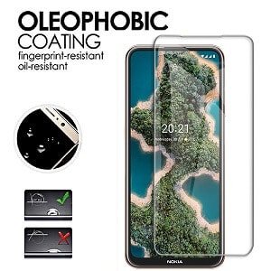 [2 Pack] Nokia X20 Full Coverage Tempered Glass Screen Protector Film Guard (Clear)
