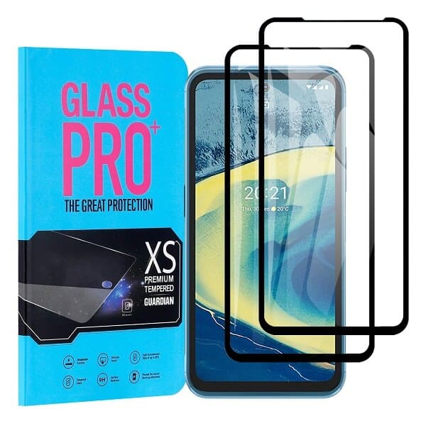 [2 Pack] Nokia XR20 5G Full Coverage Tempered Glass Screen Protector Film Guard (Black)