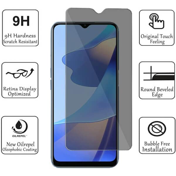 [2 Pack] Oppo A16S A54S SupRShield Anti Spy Privacy Tempered Glass LCD Screen Protector Film Guard