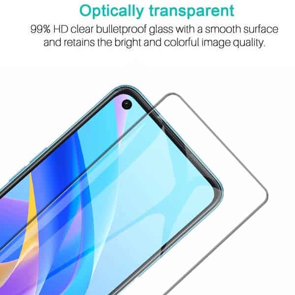 [2 Pack] Oppo A76 Tempered Glass LCD Screen Protector Film Guard (Clear)