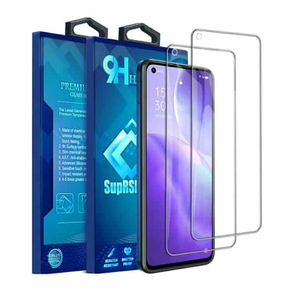 [ 2 Pack ] Oppo Find X3 Lite Screen Protector Anti Scratch Full Coverage Tempered Glass Film Guard (Clear)
