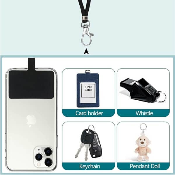 Universal Adjustable Phone Lanyard Anti-lost Lanyard Strap Detachable